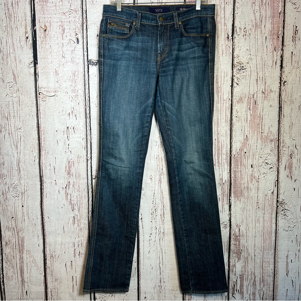 Work Custom Shop Zip Drainpipe Denim Straight Leg USA Made Jeans Size 29 EUC